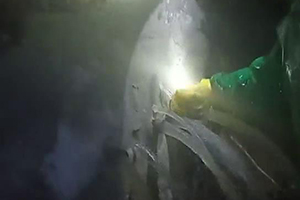 大连消防水池堵漏现场